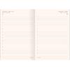 Ημερολόγιο ημερήσιο The Writing Fields Softline 2000 14x21cm 2024 με λάστιχο soft εξώφυλλο με υφή δέρματος Warm Grey